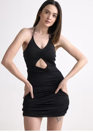 Women Ruched Bodycon Dress