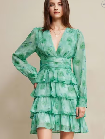 FERY LONDON Women Floral Print Fit & Flare Dress