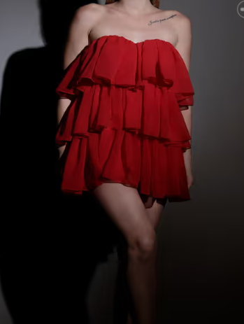 STAREOUTFIT Women Ruffles Tiered Dress