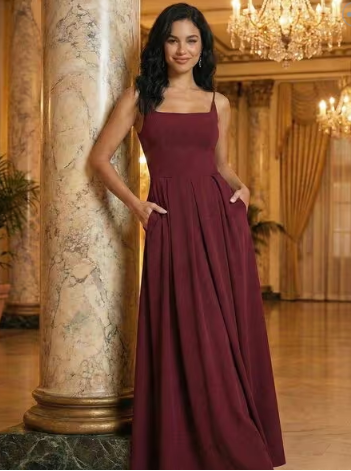 LEIA Women Square-Neck Dress